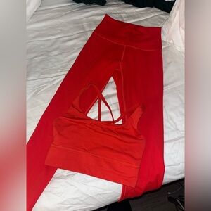 Red Activewear Set